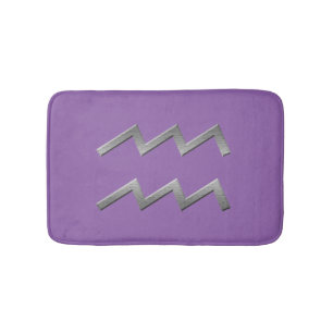 "silver" aquarius bathmat