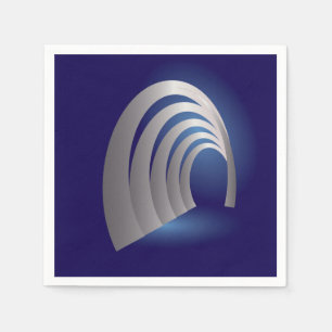 silver arcade tunnel napkin