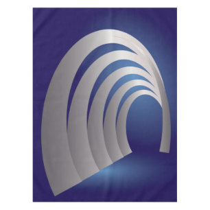 silver arcade tunnel tablecloth