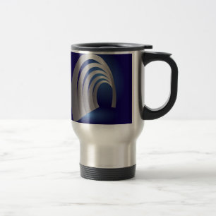 silver arcade tunnel travel mug