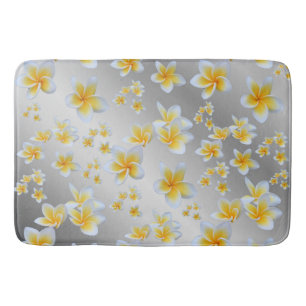 silver,asian, yellow, white, bloom, bright, gold, bath mat
