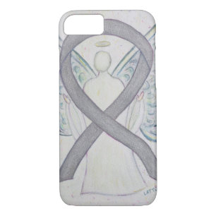 Silver Awareness Ribbon Angel Custom iPhone 7 Case