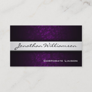Silver Band Modern Professional Business Card