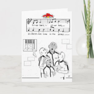 "Silver Bars" Christmas Greeting Card & Envelope