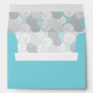 Silver Basketballs Envelope