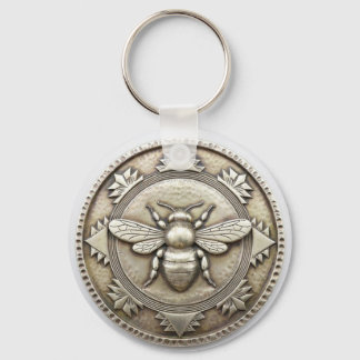 Silver Bee  Keychain