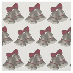 Silver Bells Grey Wedding Anniversary Engagement Fabric