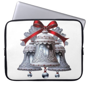 Silver bells laptop sleeve