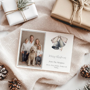 Silver Bells Photo  Holiday Card