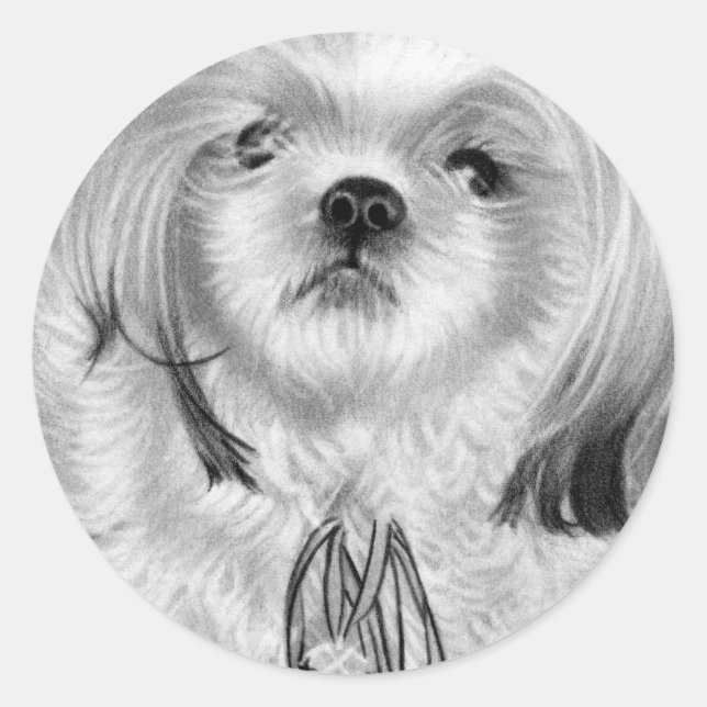 Silver bells puppy Sticker (Front)