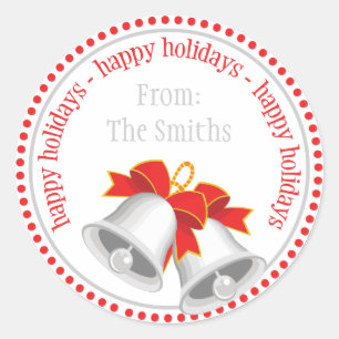 Silver Bells Stickers de Noël (Joyeuses fêtes)