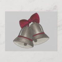 Silver Bells Wedding Bell Save the Date Postcards