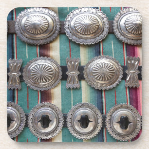 Silver belts for sale, Santa Fe, New Mexico. USA Coaster