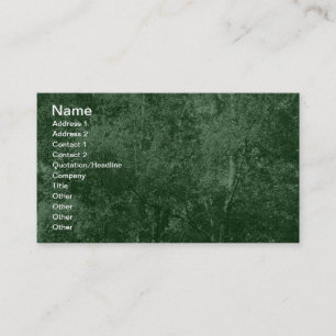 Silver Birch - Dark Green Business Card