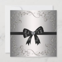 Silver Black Bow Black Tie Corporate Party