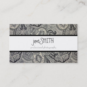 Silver & Black Business Card