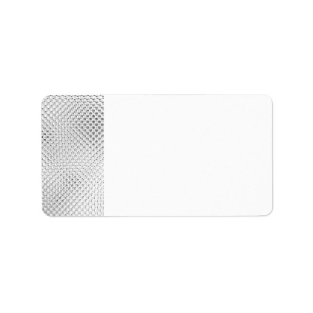 Silver Bling Blank Address Labels (Front)
