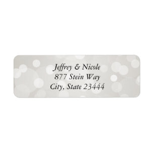 Silver Bokeh Elegant Custom Wedding