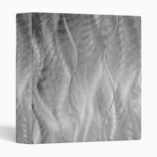 Silver Brushed Metal Abstract Silver Finish Binder