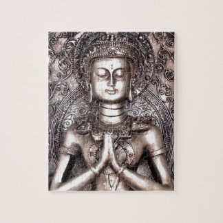 Silver Buddha Jigsaw Puzzle