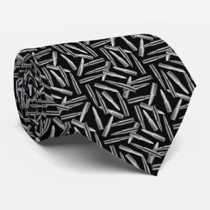 Silver Bullets on Black Werewolf Hunter Halloween Tie