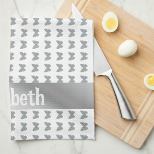 silver butterfly kittchen kitchen towel