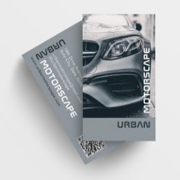 Silver Car Grey Business Card