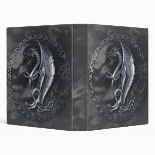 Silver Celtic Dragon Binder