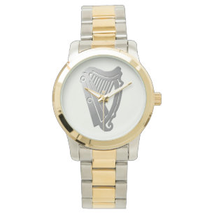 Silver Celtic Harp Watch