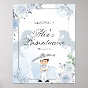 Silver Charro 3 anos Presentacion Affiche de bienv
