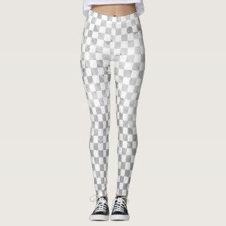 Silver Check  Leggings