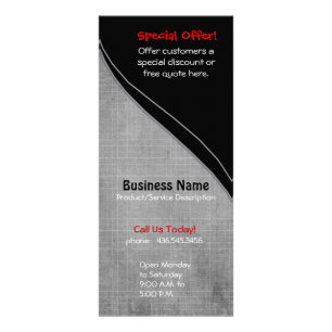 Silver Check Rack Card
