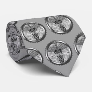 Silver Chiropractor  Tie