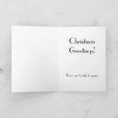 Silver Christmas Bell Holiday Card (Inside)