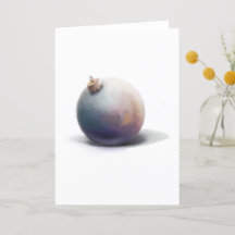 Silver Christmas Ornament - Greeting Card