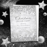 Silver Christmas Party Glitter Winter Wonder Invitation<br><div class="desc">Elegant Formal Company & Corporate Christmas Party / Cocktail / Dinner Party Invitation template with Silver Glitter Confetti Winter Wonder. Impress your friends with this sophisticated and modern invitation design.</div>