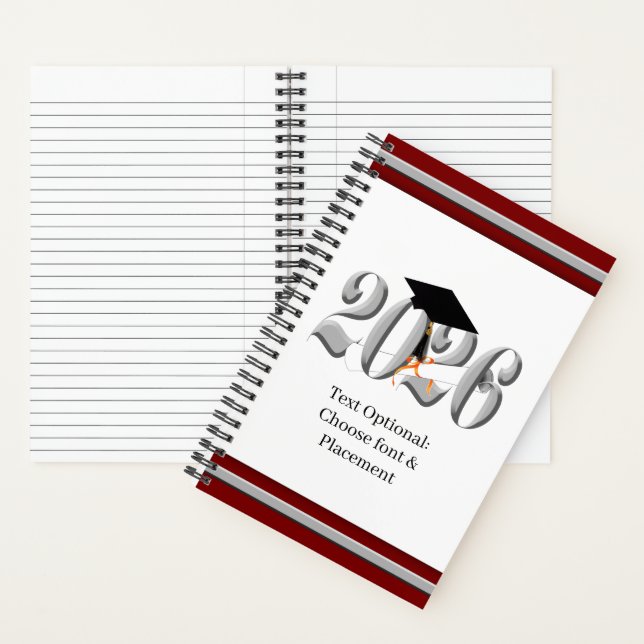 Silver Class of 2026 Graduation Notebook (Inside)