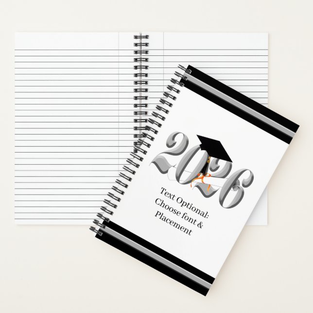 Silver Class of 2026 Graduation Notebook (Inside)
