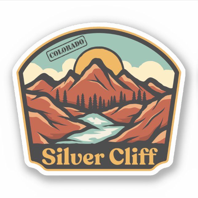 Silver Cliff, Colorado Sticker (Front)