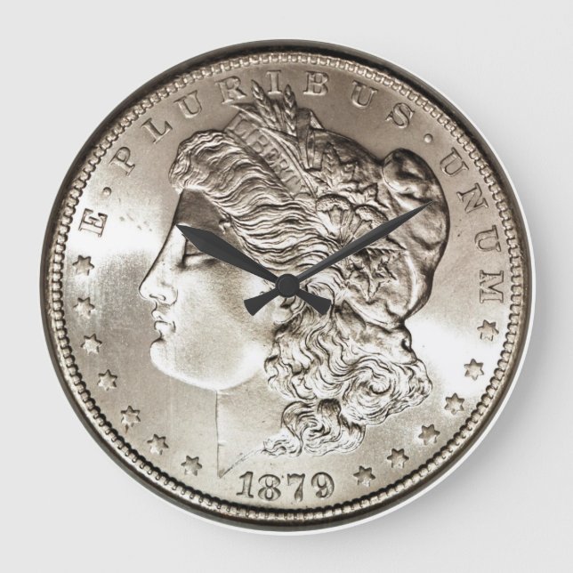 silver coin clock (Front)