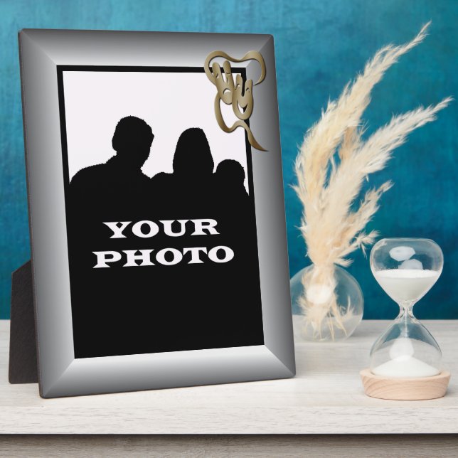 Silver Comedy Tragedy Gold Mask 8x10 Photo Plaque (Side)