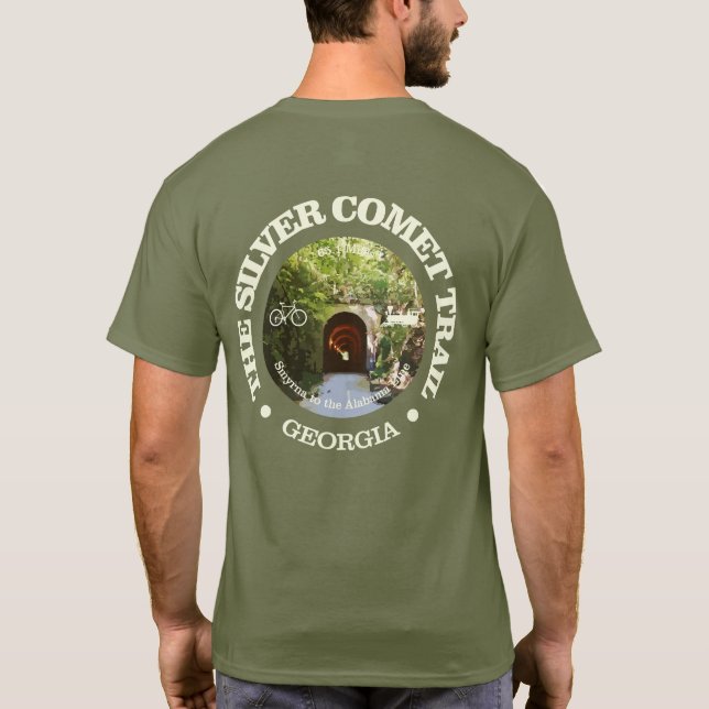 Silver Comet Trail (cycling c) T-Shirt (Back)