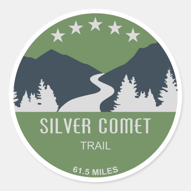 Silver Comet Trail Georgia Classic Round Sticker (Front)