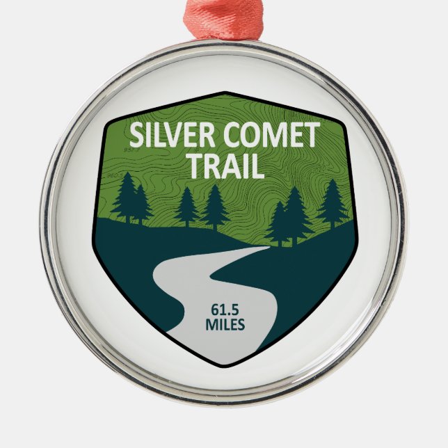 Silver Comet Trail Georgia Metal Ornament (Front)