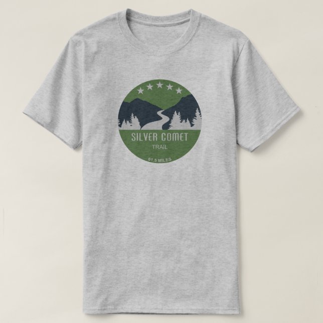 Silver Comet Trail Georgia T-Shirt (Design Front)