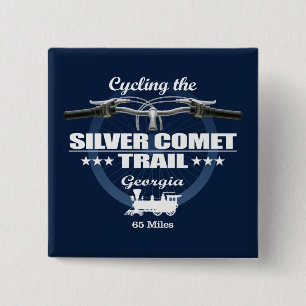 Silver Comet Trail (H2) 2 Inch Square Button