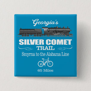 Silver Comet Trail (RT2) 2 Inch Square Button