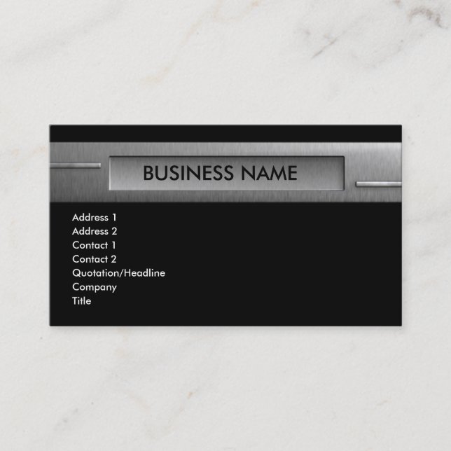 silver_company business card (Front)