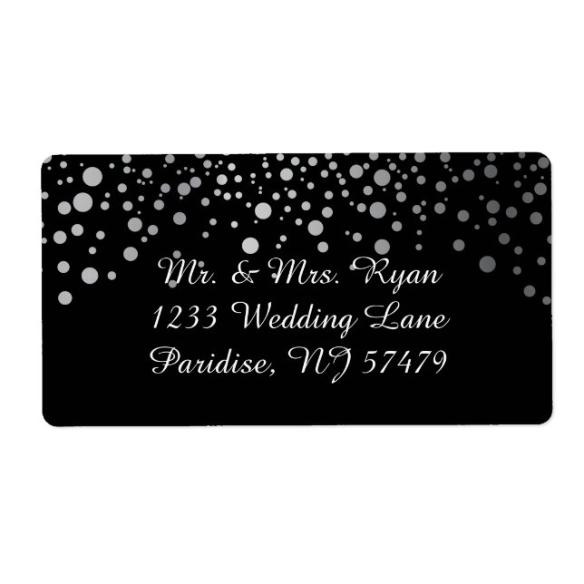 Silver Confetti Dots | DIY Background Colours (Front)