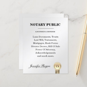 Silver contract and certificate inspired flyer 